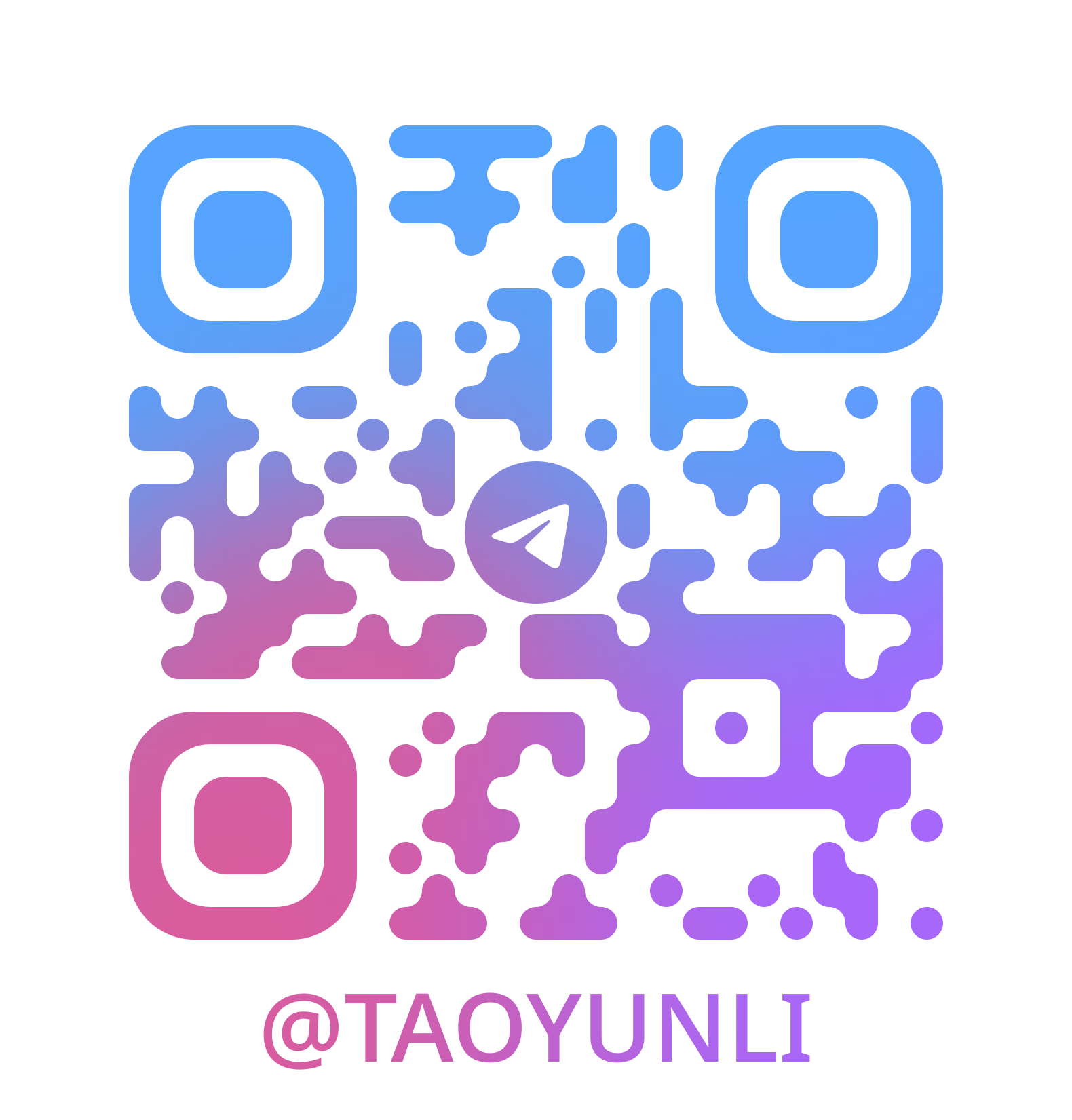 Personal Telegram contact QR code